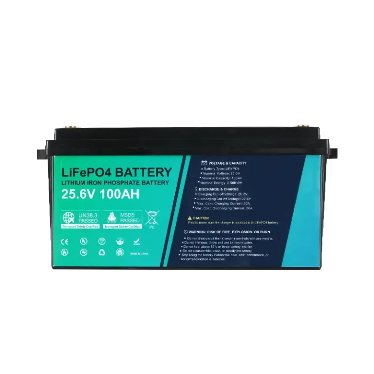 حزمة بطارية LF24100-01 طويلة العمر 25.6 فولت 100 أمبير/ساعة LiFePO4