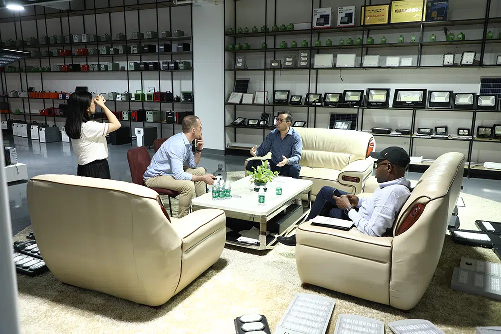 Clients talking during visit