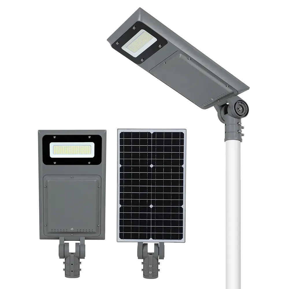 Mẫu 0310 đèn đường năng lượng mặt trời siêu sáng 40W, 60W, 100W tất cả trong một, chống nước IP65.