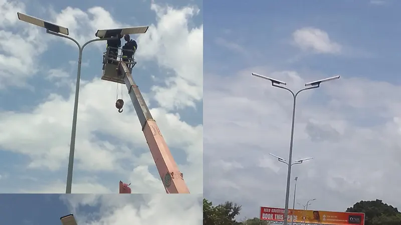0477 Series All in One Solar LED Street Light in Nairobi Kenya