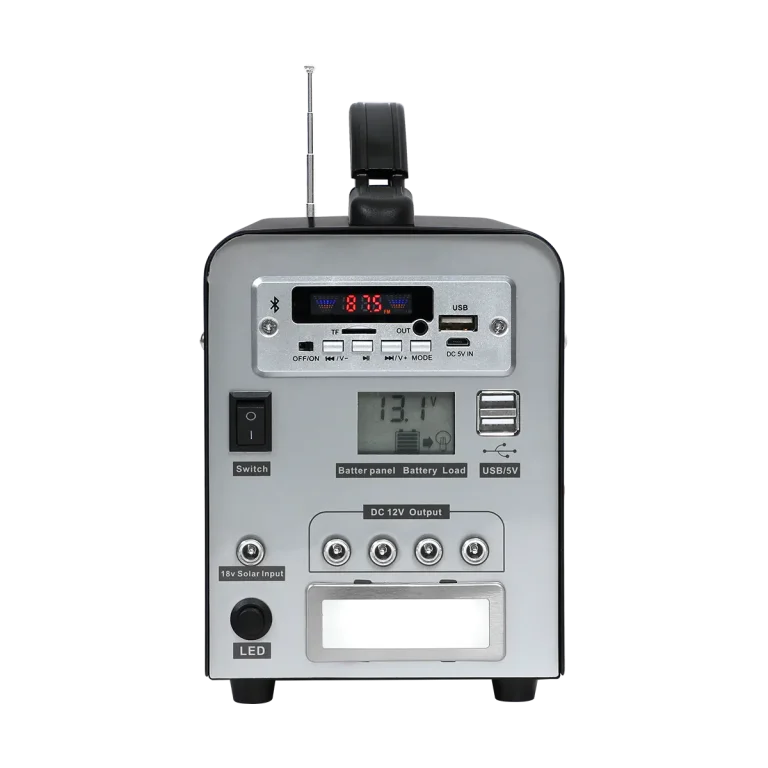 0362B40-01 40W Portable Solar Power system with LED Display USB DC Output and Bluetooth Speaker