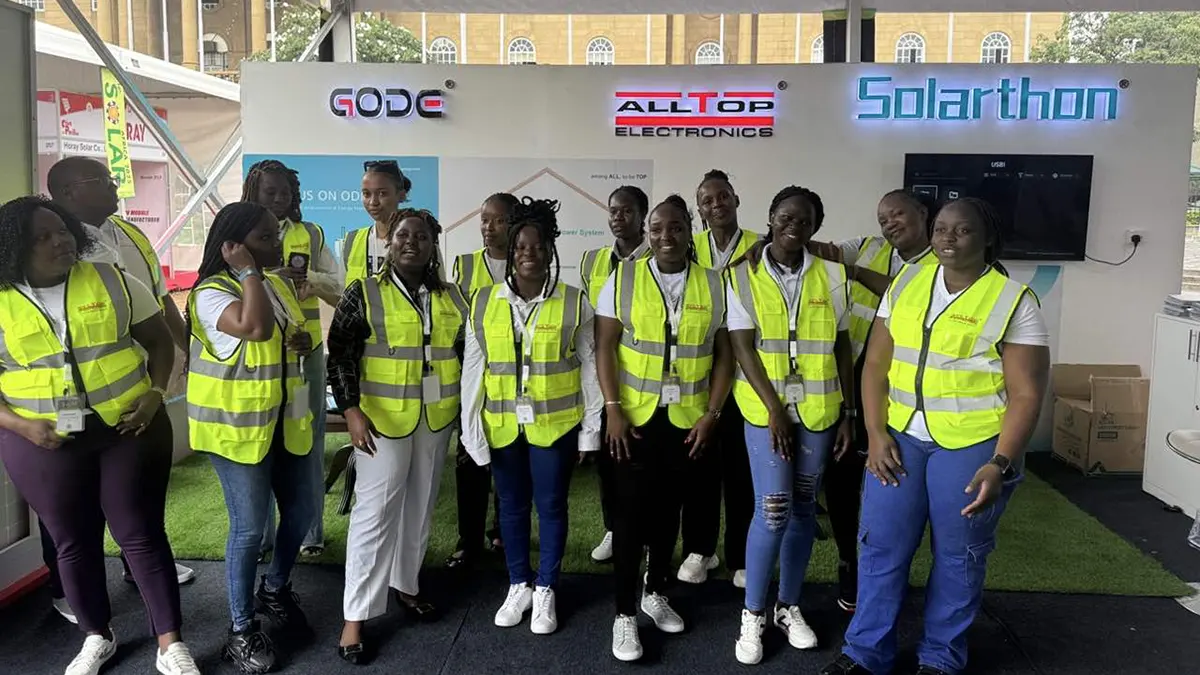 GODE Kenya team group photo at Solar Africa 2025 exhibition