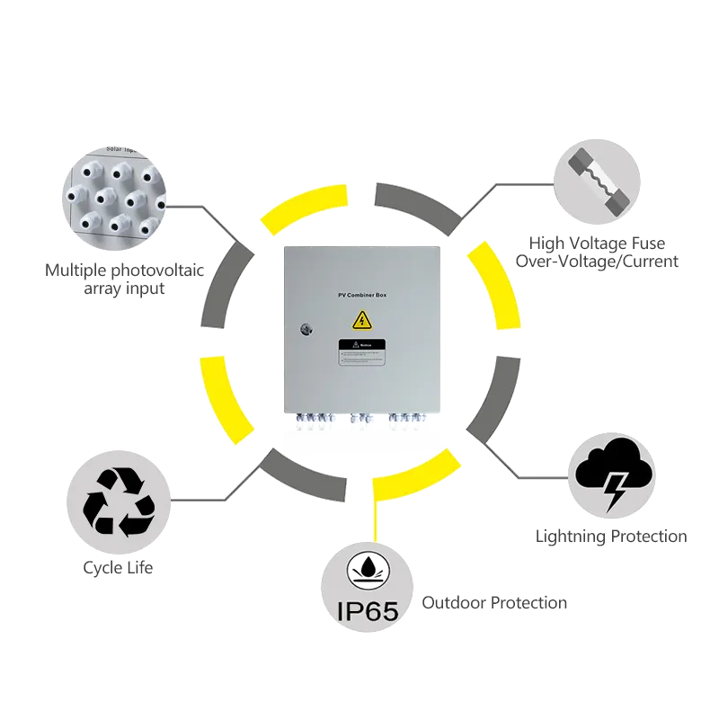 dc combiner box 4-6-8-10 in 1 out 500v key features