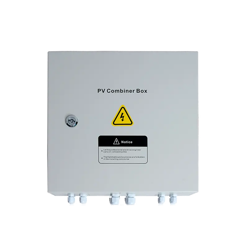dc combiner box 4-6-8-10 in 2 out 500v front