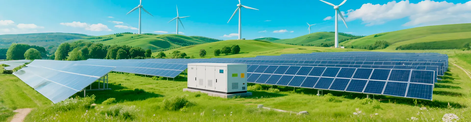 green energy storage solar banner