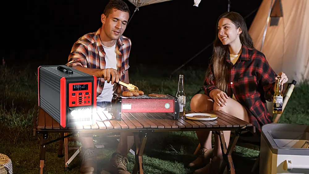 Enjoy Night Camping and BBQ with a Portable Generator