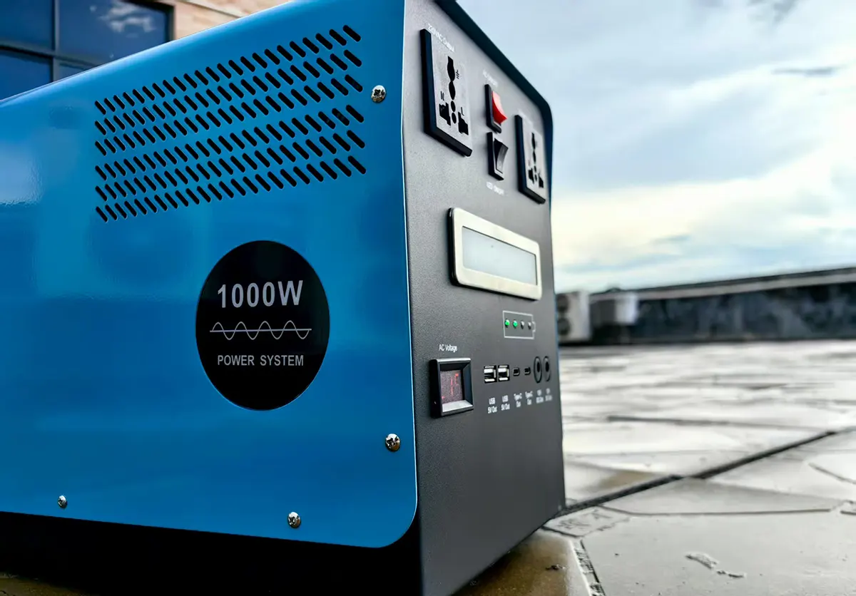1000W portable power station with battery and inverter