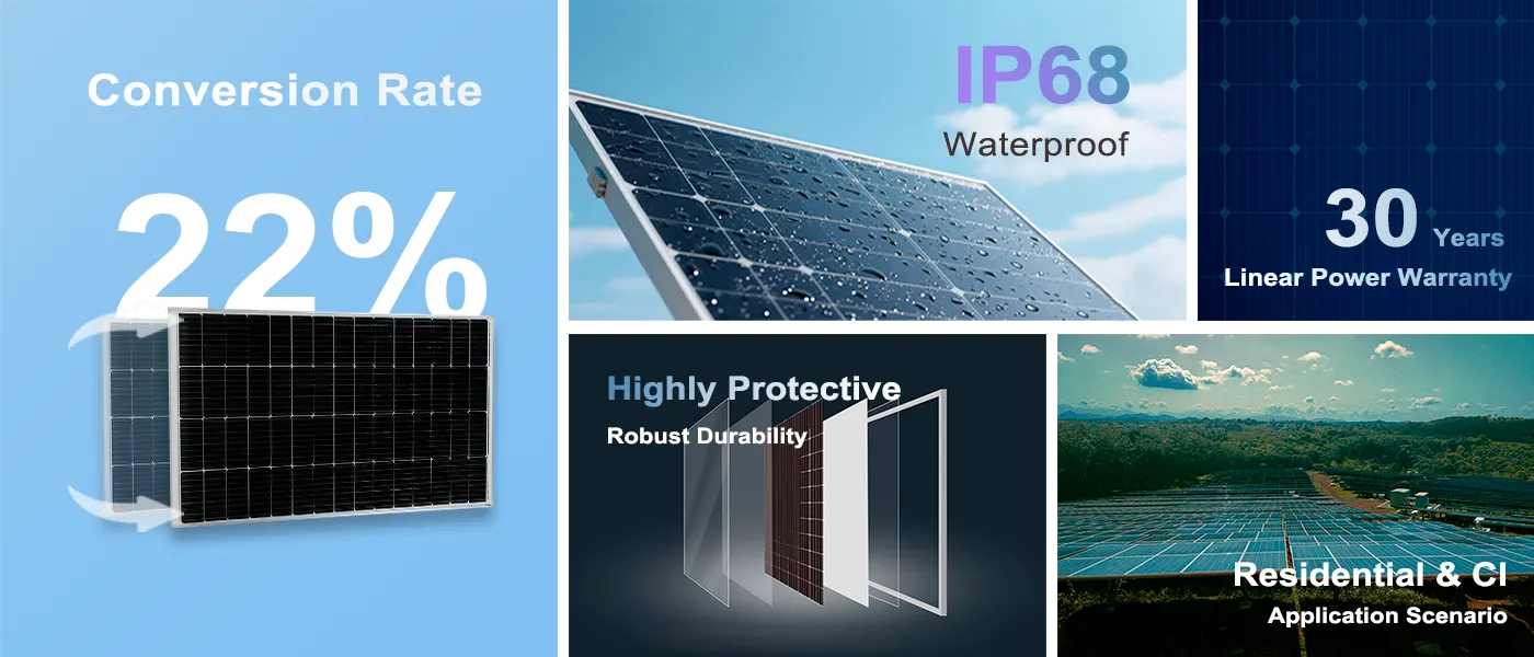 ST-M-300W Monocrystalline Solar Panel ip68 22percent efficiency 30year warranty highly protective