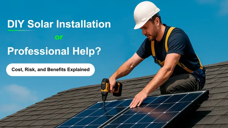 Instalação de painéis solares "faça você mesmo" versus ajuda profissional - Custo, risco e benefícios