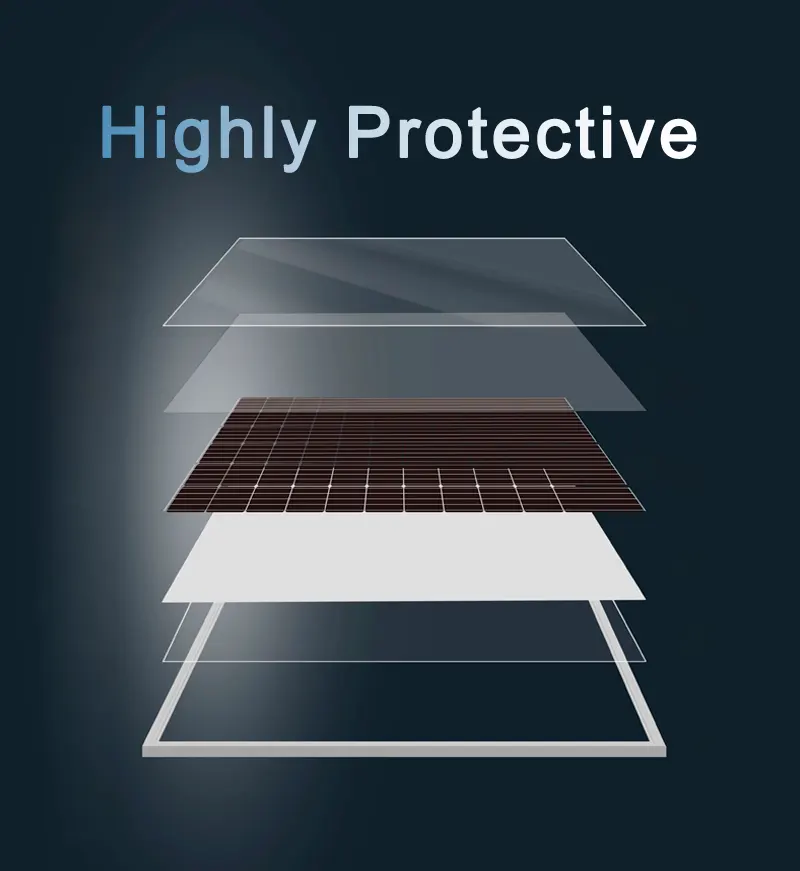 ST-M-300W solar panel anodized aluminum alloy frame and 3.2mm low-iron tempered glass for durability