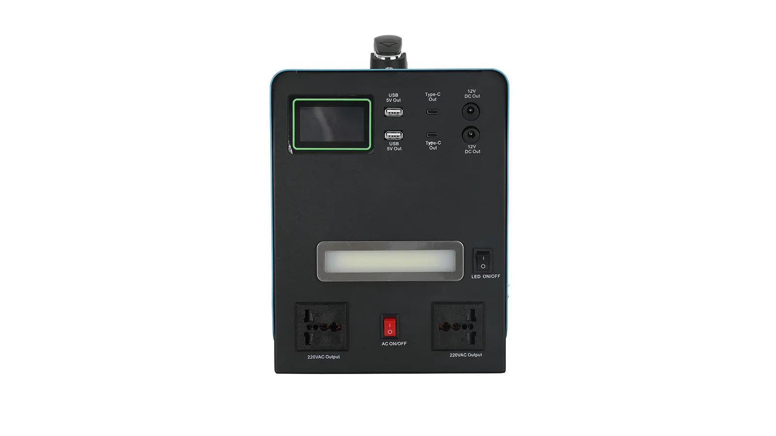 DQ1208 portable power station back view