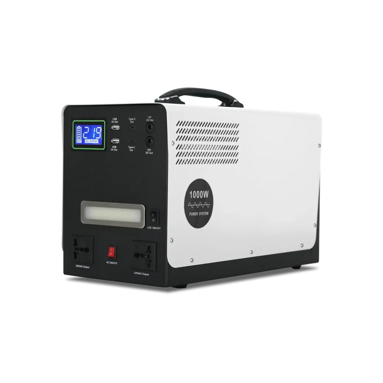 DQ1208 portable power station with LiFePO4 battery fast charging long lifespan