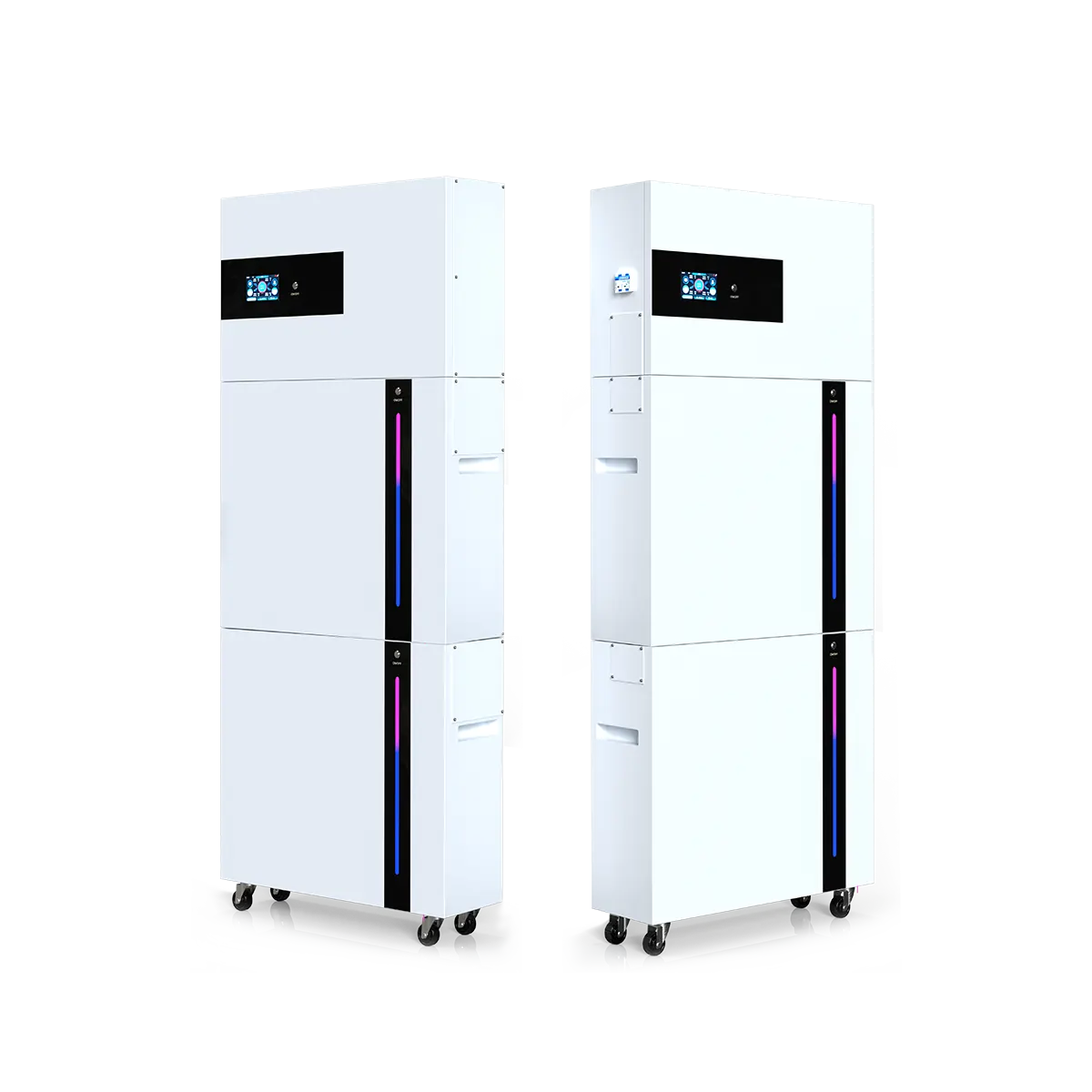 The left and right sides of the DQ1914E10K-01 10kW All-in-One energy storage system