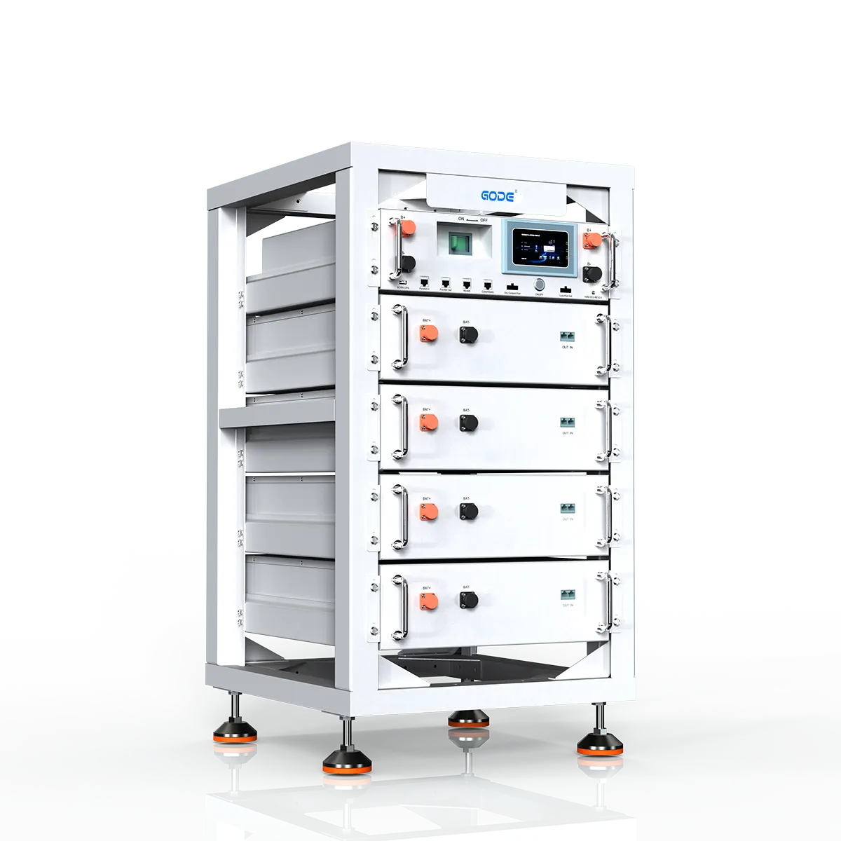 DQ2910A20-01 20kWh vertically stacked energy storage battery pack appearance
