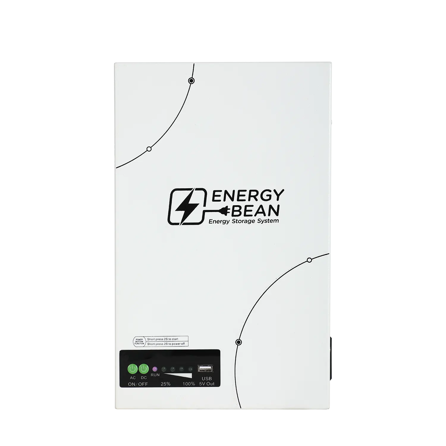 Front view of eBean300 300W All-in-One Portable Solar Power System