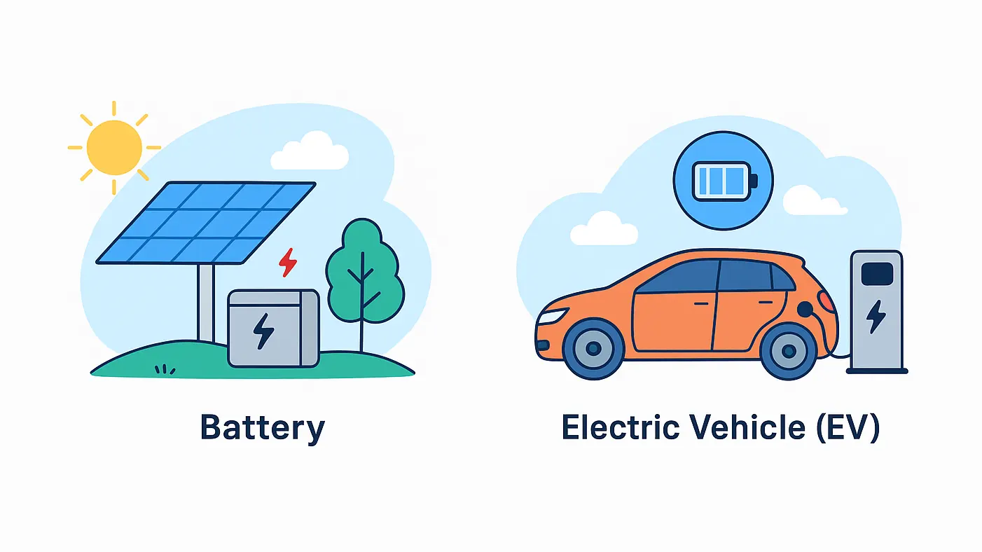 State of charge of Battery and Electric vehicle
