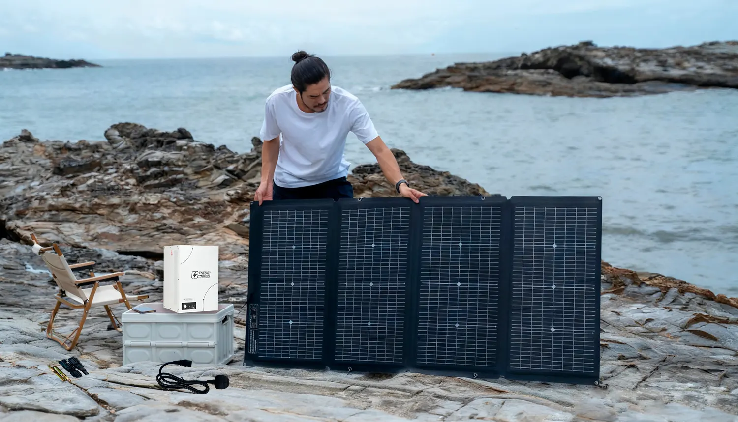 Using solar panels to charge ebean300