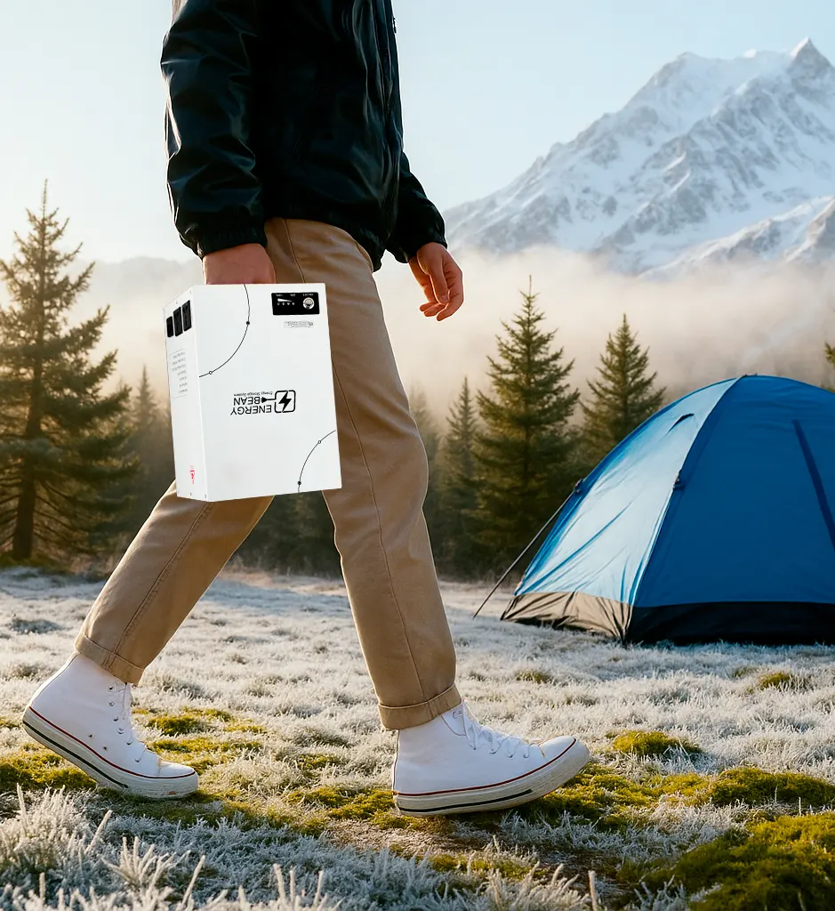 Energy Bean 500W portable power station lightweight and portable at only 36 lbs