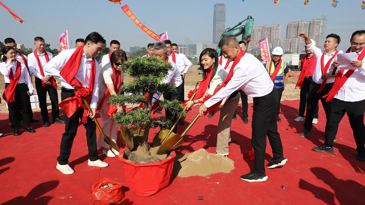 Highlights of the factory groundbreaking ceremony