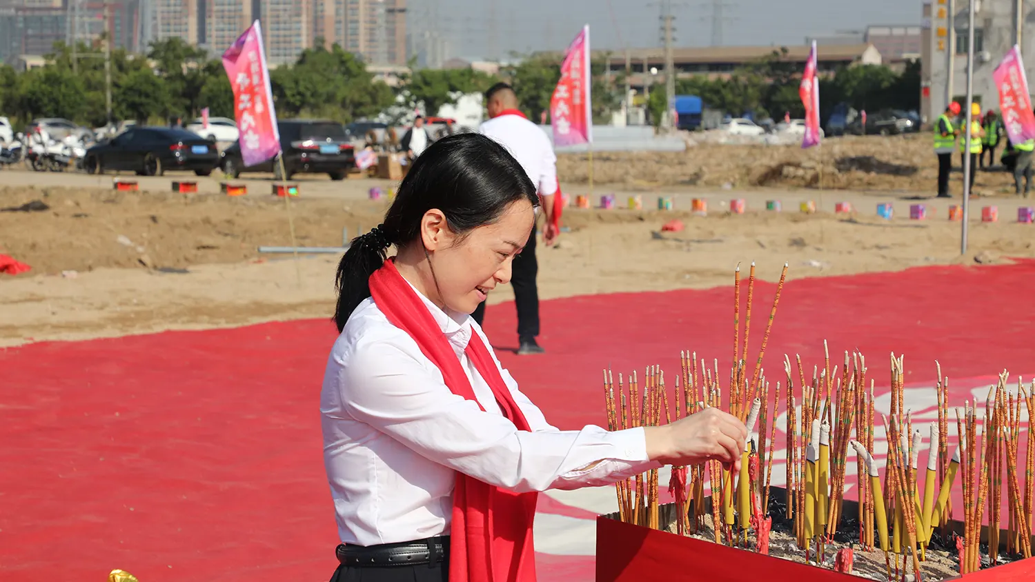 Highlights of the factory groundbreaking ceremony