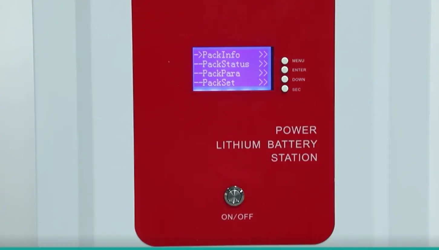 LF51200-02 51.2V 200Ah LiFePO4 battery display panel