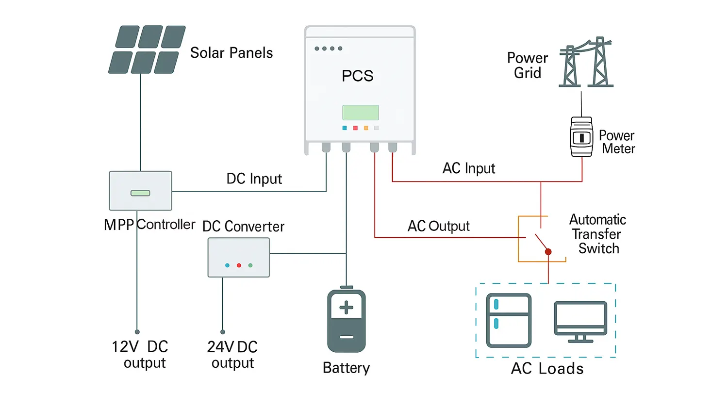 Le rôle du PCS dans les systèmes de stockage d'énergie