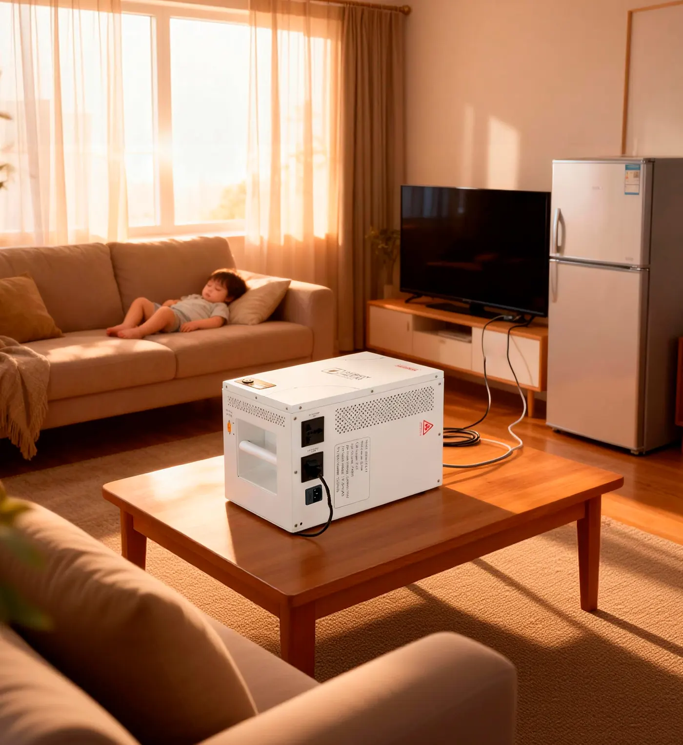 lower 30dB-Whisper quiet-operation for backup