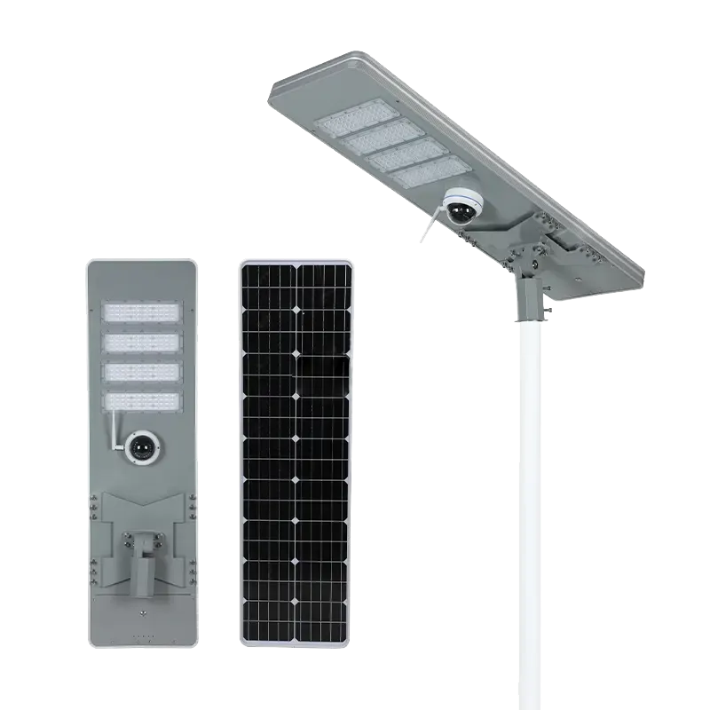 0911 Series Solar LED Street Light Front Back View
