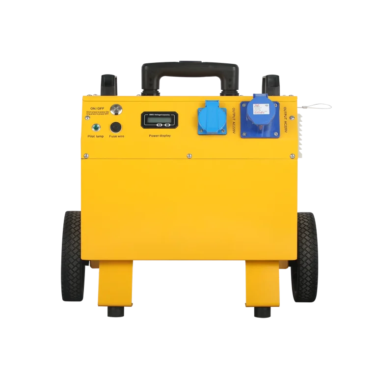 front view of epull energy 3kw portable engineering power supply showing control panel output ports and display