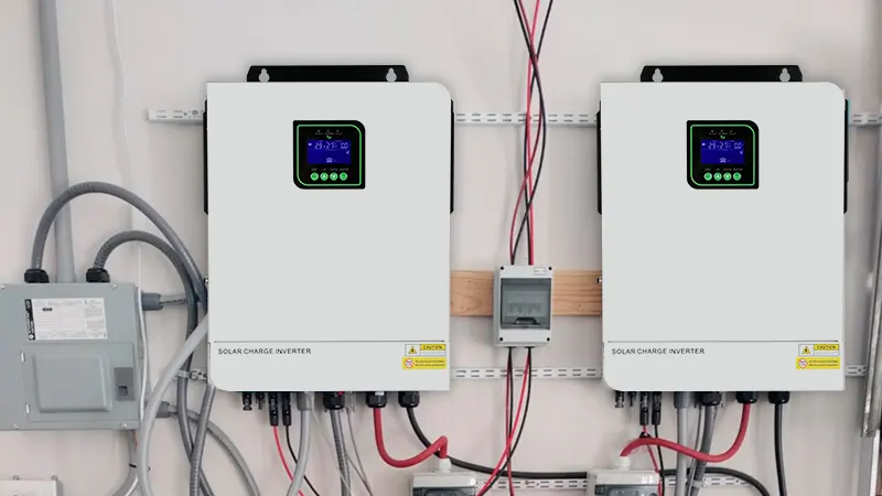 A THON Hybrid Inverter installed in a homeowner’s house in Myanmar, providing stable solar and battery power to enhance household energy reliability.