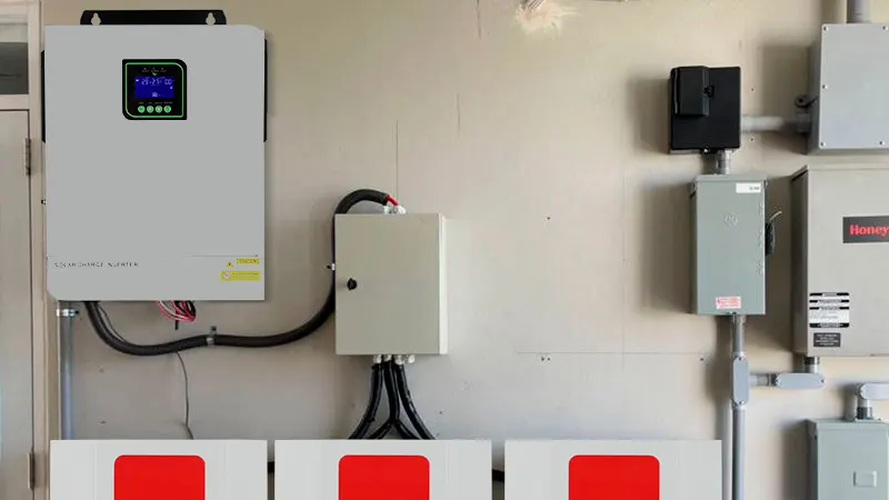 A THON Hybrid Inverter installed in a homeowner’s house in Nigeria, delivering efficient solar and battery power for reliable home energy supply.
