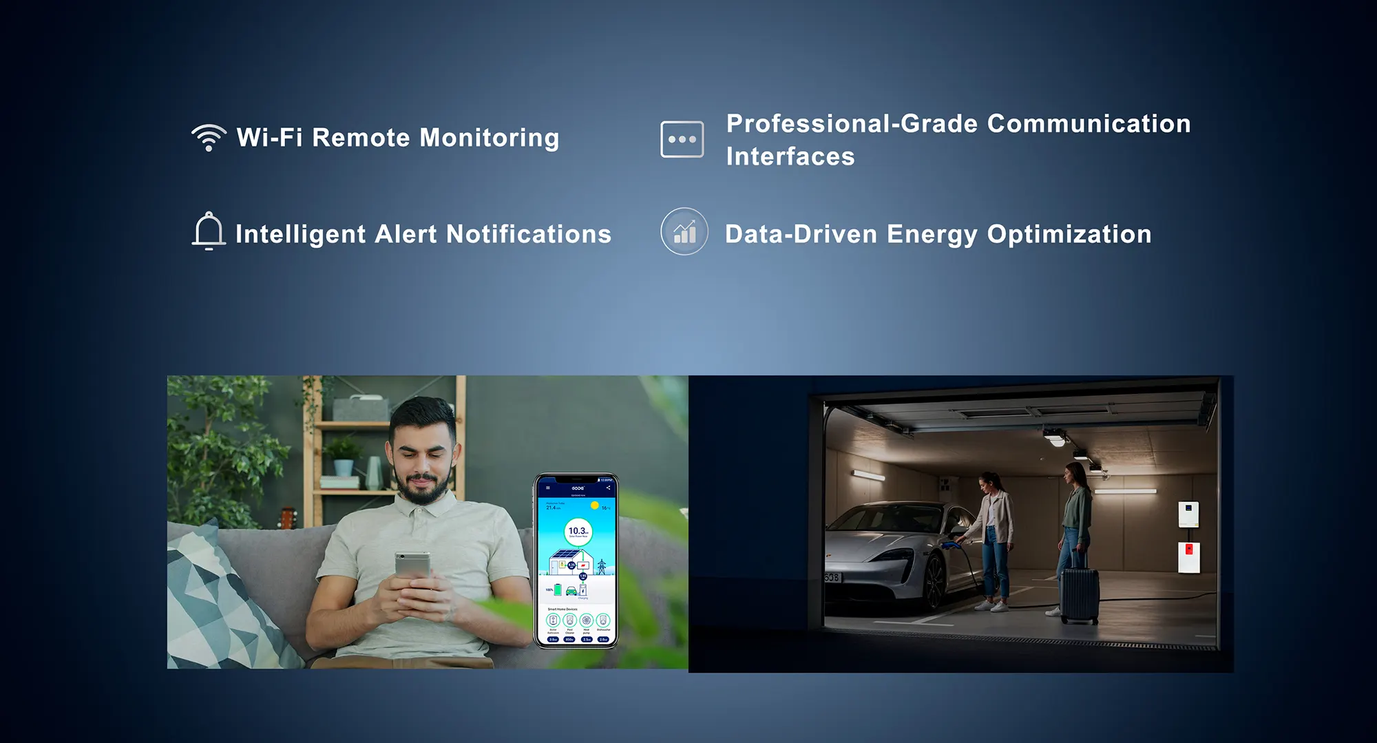 THON Hybrid Inverter smart monitoring support Wi-Fi RS485 CAN Real-Time energy management