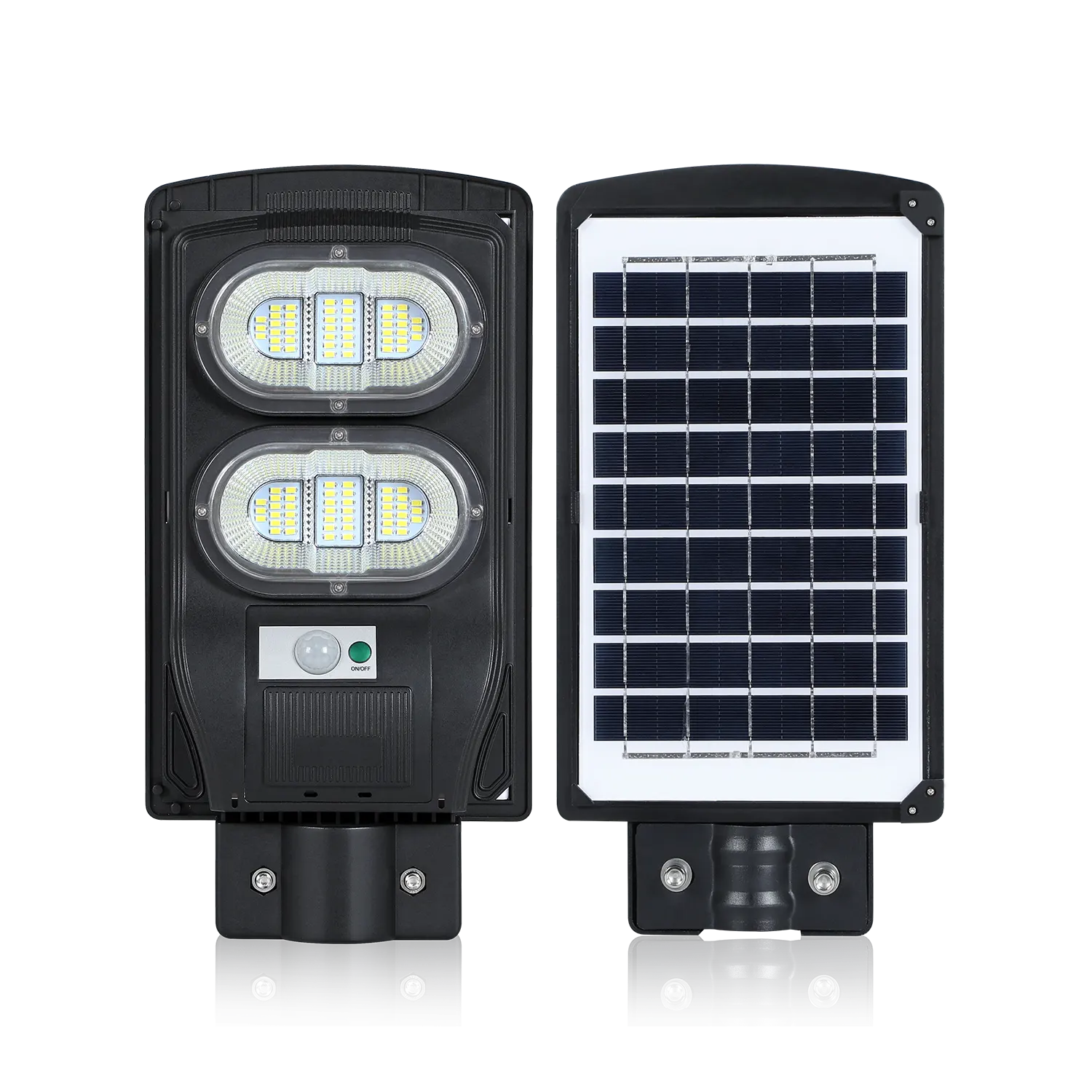 0426B100-03 100W All-in-One Solar Street Light Lamp Body and Solar Panel Details
