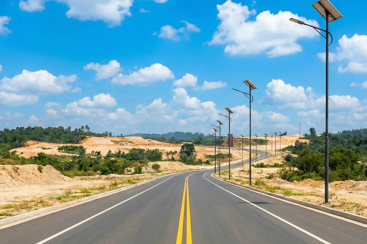 GODE 0355 series solar street lights in Malaysia