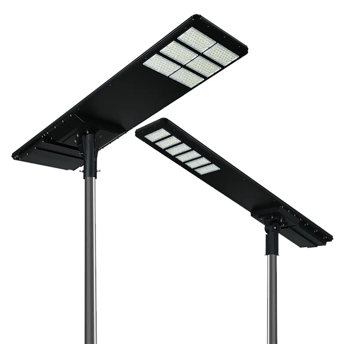 The 0412 series solar LED street light includes two models 400W and 600W.