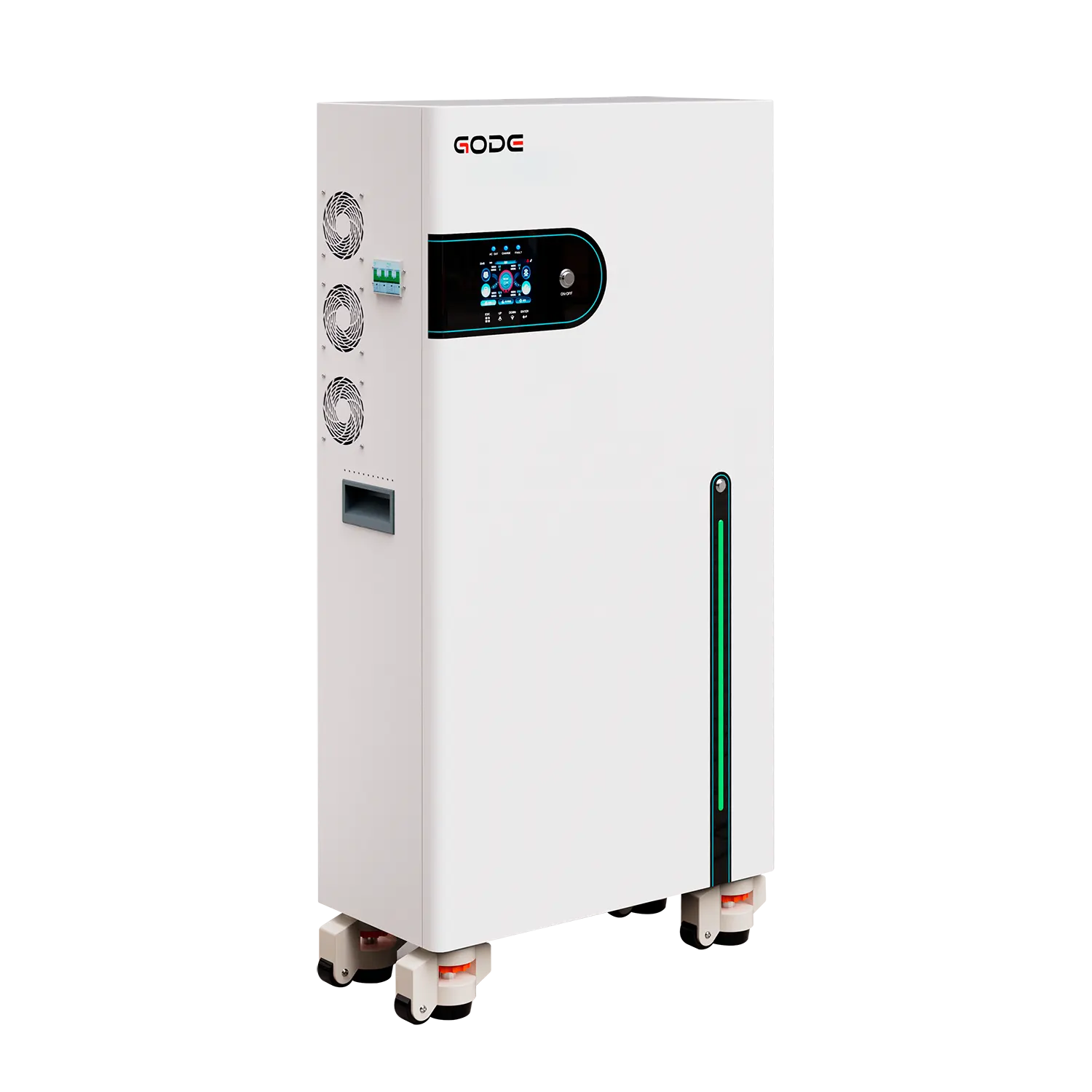 DQ1414С10K-01 Système de stockage d'énergie tout-en-un 10kW 16kWh Vue latérale gauche